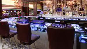 Bar top video poker games in Crystal Lounge.