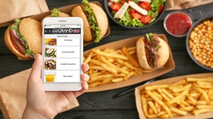 Food & Beverage Mobile Order website on phone.