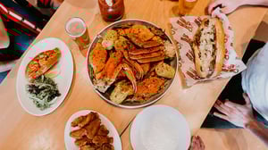 Guests enjoy a variety of dishes at Chickie's & Pete's.