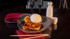 Pan Seared Bass at Rim Asian Bistro