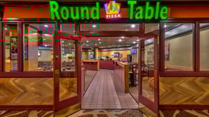 Round Table Pizza view of entrance.