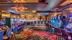 Slots and Bar Area of the Crystal Lounge