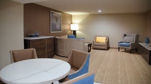 Sierra Studio Suite view of dining and living areas.