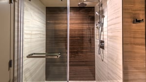 Vista Deluxe King Room view of shower