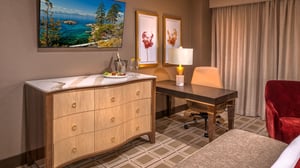 Vista King Room view of dresser and desk