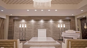 Grand Wedding Chapel view of alter.