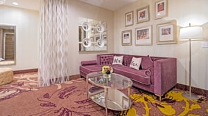 Sofa in Brides Lounge at Weddings at Grand Sierra.