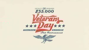 web banner for $35,000 Veterans Day Slot Tournament