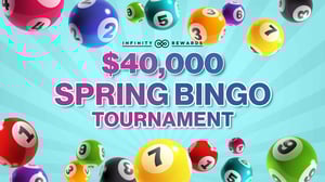 web banner for $40,000 Spring Bingo Tournament 2025